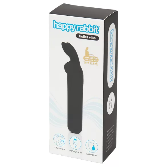 Happyrabbit - mini vibrator sa zekom - punjivi - crni