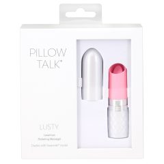   Pillow Talk Lusty - punjivi vibrator u štapiću za jezik (ružičasti)