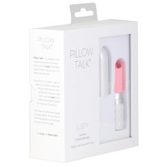   Pillow Talk Lusty - punjivi vibrator u štapiću za jezik (ružičasti)