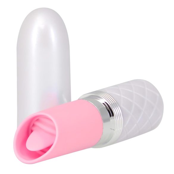 Pillow Talk Lusty - punjivi vibrator s jezikom (ružičasti)