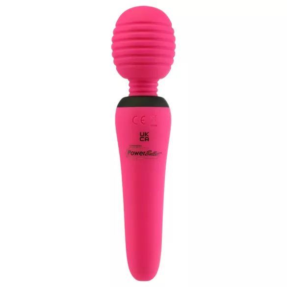 PalmPower - masažni vibrator s utorima - punjivi - silikon - roza