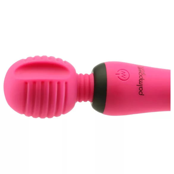 PalmPower - masažni vibrator s utorima - punjivi - silikon - roza