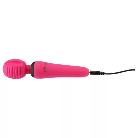 PalmPower - masažni vibrator s utorima - punjivi - silikon - roza