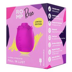   ROMP Rose - ružičasti vibrator s valovima zraka (ružičasti)