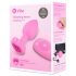 b-vibe srcoliki - akumulatorski analni vibrator s daljinskim (ružičasti)
