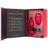 b-vibe heart - punjivi, daljinski analni vibrator (crveni)