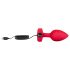 b-vibe srce - bežični analni vibrator s punjenjem (crveni)