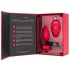 b-vibe heart - punjivi, daljinski analni vibrator (crveni)