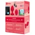 b-vibe heart - punjivi, daljinski analni vibrator (crveni)
