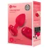 b-vibe heart - punjivi, daljinski analni vibrator (crveni)
