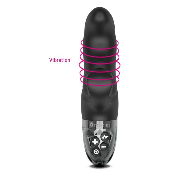 mystim Hop Hop Bob E-Stim - električni vibrator na punjenje (crni)
