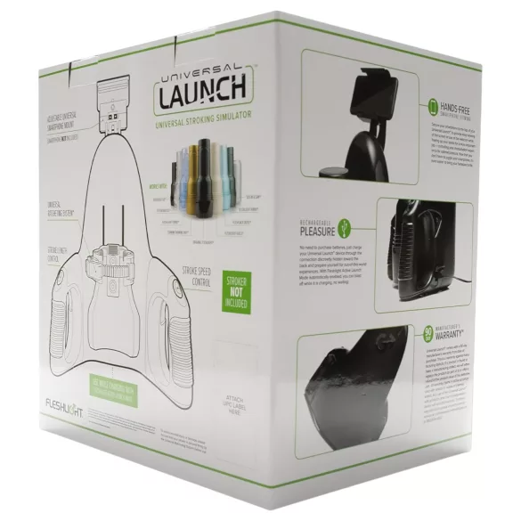 Fleshlight - univerzalni adapter za masturbator - crna