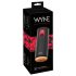 WYNE 07 - crni akumulatorski vibrator-slurper za muškarce