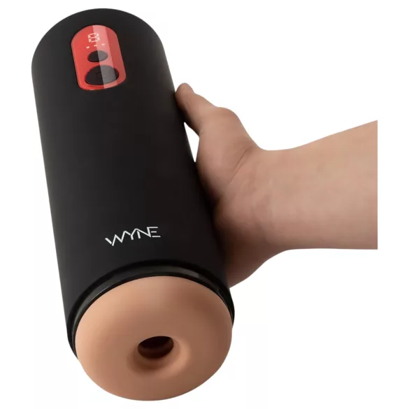 WYNE 08 - muški masturbator - automatski pokreti gore-dolje - crni