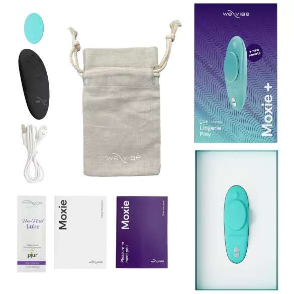 We-Vibe Moxie+ - bežični, pametni vibrator za klitoris (tirkizni)