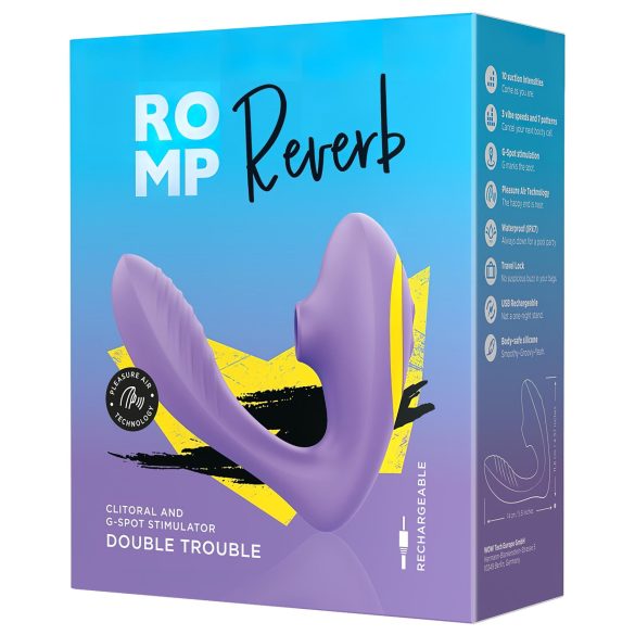 ROMP Reverb - valoviti 2u1 G-točka vibrator (ljubičasti)