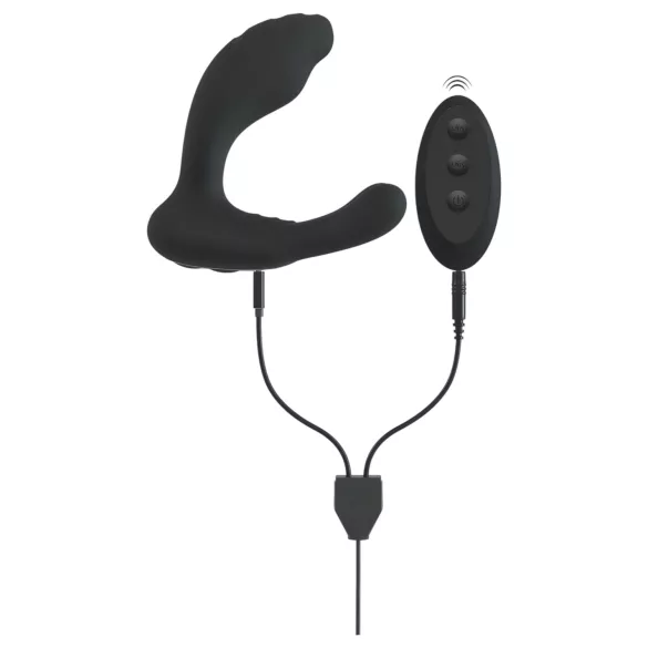 Smile - vibrator za G točku i P točku - crna