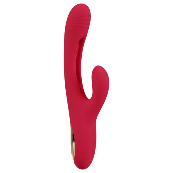 Smile - vibrator s jezičkom i klitoralnom ručkom (crveni)