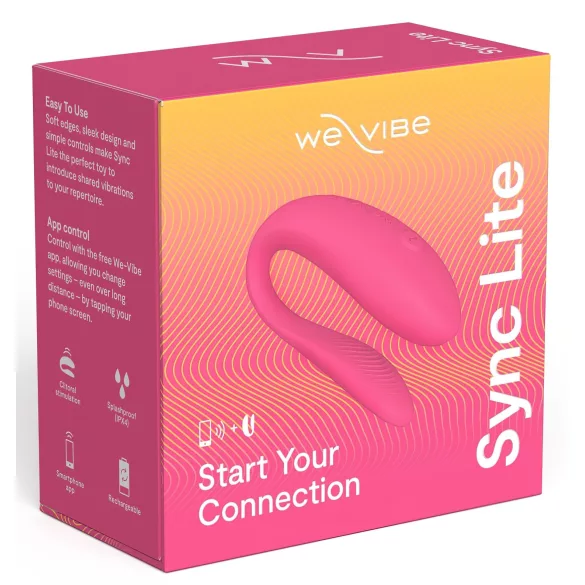 We-Vibe Sync Lite - vibrator za parove s daljinskim upravljanjem - roza