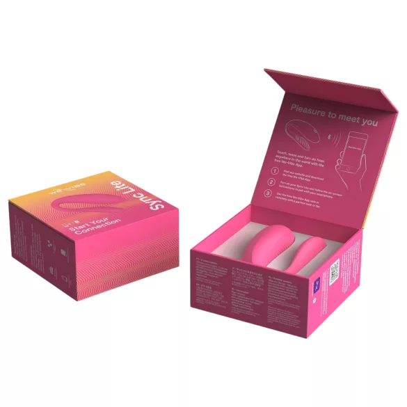 We-Vibe Sync Lite - vibrator za parove s daljinskim upravljanjem - roza