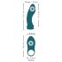 Couples Choice - vibrator za parove 3u1 - podesiv - tirkiz