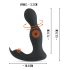 Rebel - daljinski 2u1 prostata vibrator (crni)