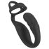 Rebel – vibrator za prostatu s prstenom za penis i testise (crni)