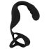 Rebel – vibrator za prostatu s prstenom za penis i testise (crni)