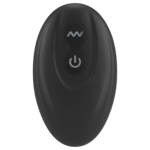 Rebel - vibrator za prostatu s prstenom za penis i testise - crni