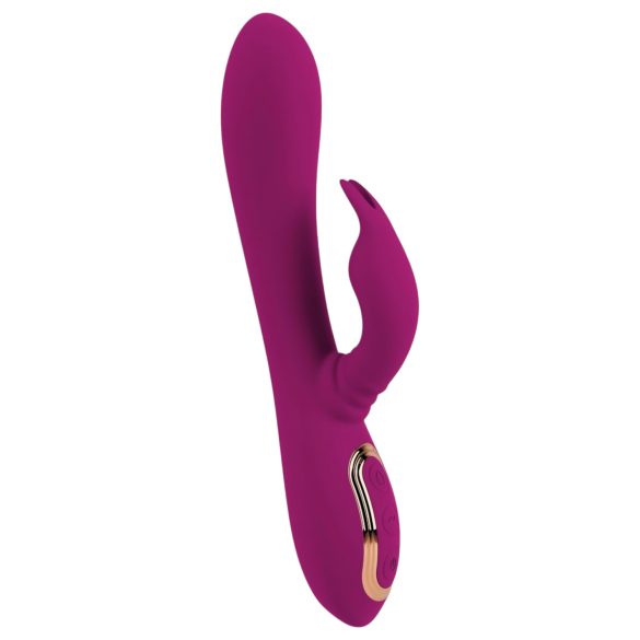 Javida - 3u1 rotirajući vibrator s perlicama (ljubičasti)