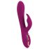 Javida - 3u1 rotirajući vibrator s perlicama (ljubičasti)