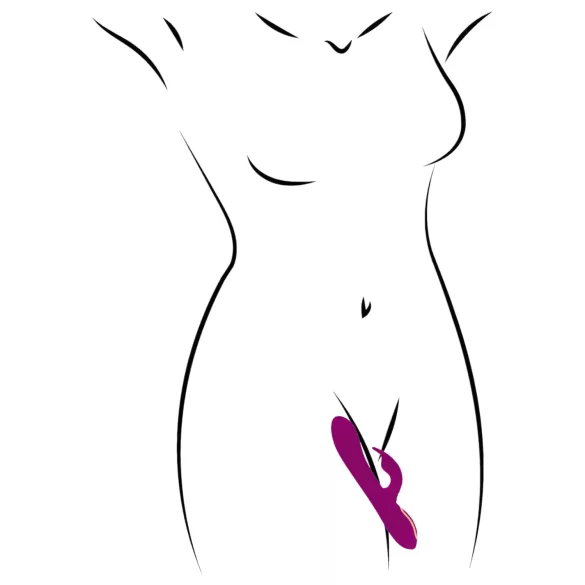 Javida - vibrator s kuglicama i rotacijom 3u1 - ljubičasti