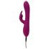Javida - 3u1 rotirajući vibrator s perlicama (ljubičasti)