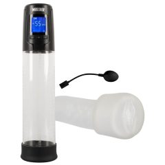   Mister Boner - punjiva, automatska pumpa za penis (crna-prozirna)