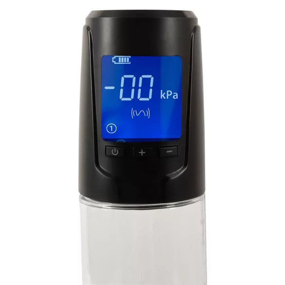 Mister Boner - automatska akumulatorska pumpa za penis - crna/prozirna