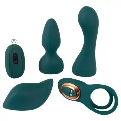   Couples Choice - vibrator za parove 4u1 s daljinskim upravljačem - tirkiz