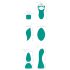 Couples Choice - 4u1 daljinski vibrator (tirkiz)
