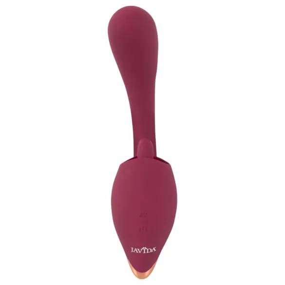 Javida - vibrator s jezikom 2u1 - crvena