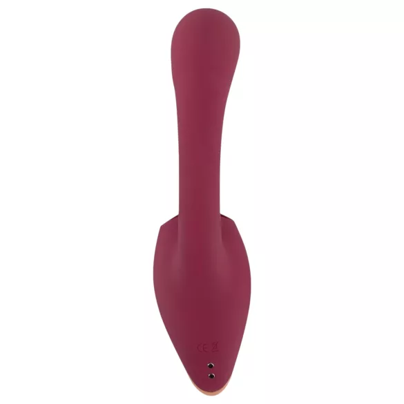 Javida - vibrator s jezikom 2u1 - crvena