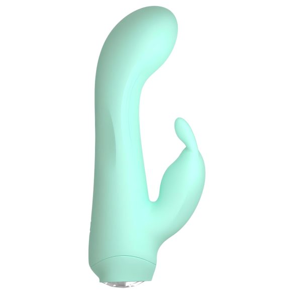 Cuties Mini 4 - vodootporni zeleni zec vibrator punjiv baterijama