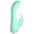 Cuties Mini 4 - vodootporni zeleni zec vibrator punjiv baterijama
