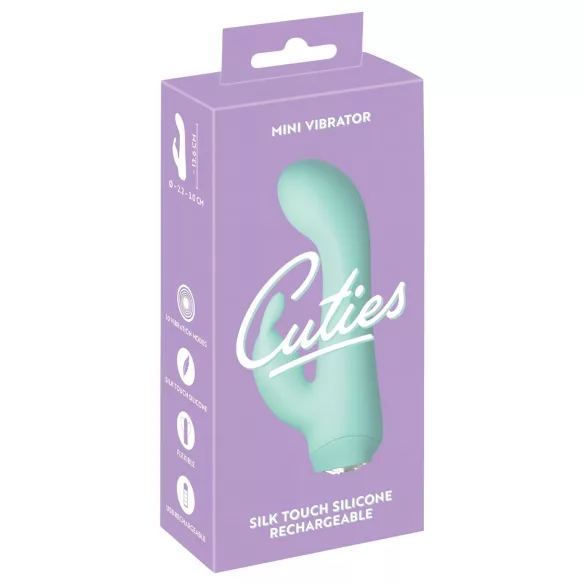 Cuties Mini 4 - vibrator zeko, vodootporan, punjivi - zeleni