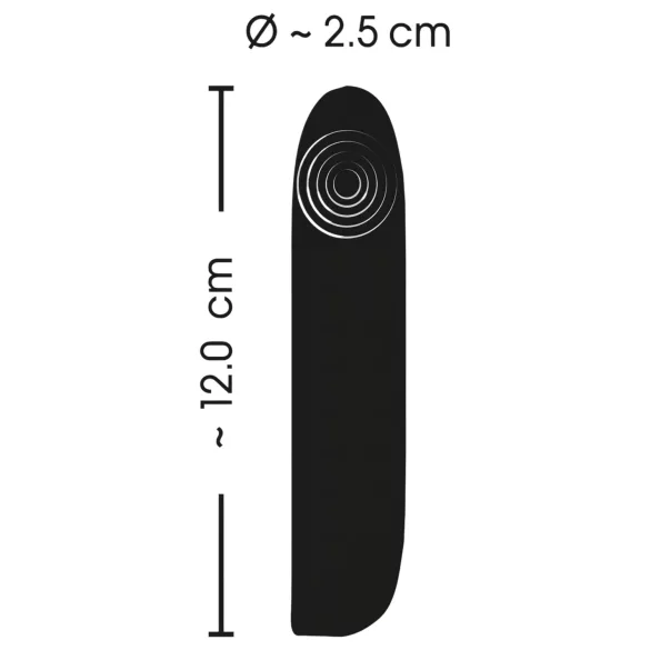 Smile - mini vibrator na punjenje - vodootporan - crni
