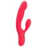 Smile Thumping Rabbit - akumulatorski vibrator s 3 motora (crveni)