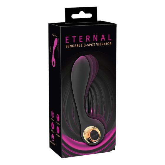 Eternal - savitljivi vibrator za G-točku (crni)