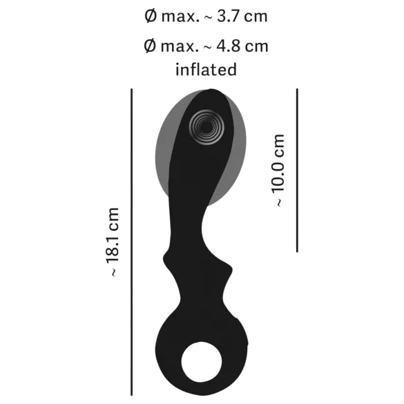 Eternal - napuhavajući G-točka vibrator (crni)