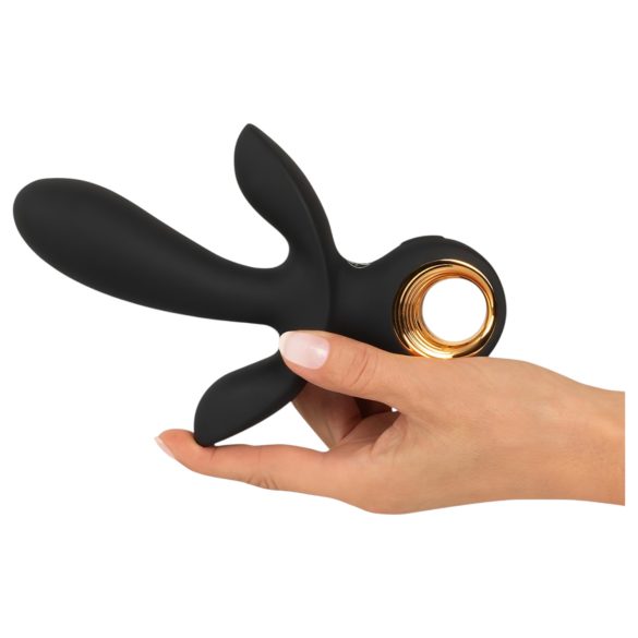 Eternal - napuhujući trostruki vibrator (crni)