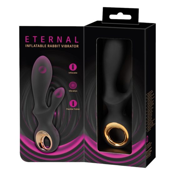 Eternal - vibrator za klitoris koji se može pumpati (crni)