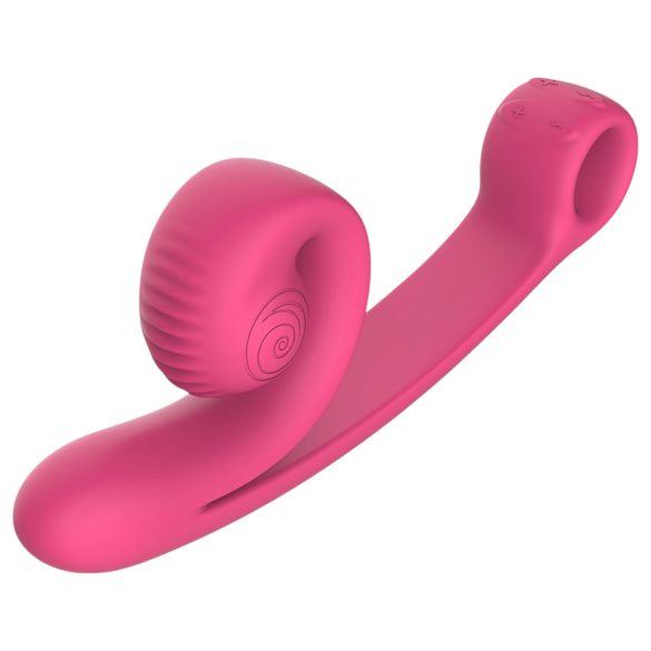 Snail Vibe Curve - 2u1 klitoris vibrator (ružičasti)