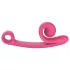 Snail Vibe Curve - vibrator za klitoris i penetraciju - 2u1 - rozi